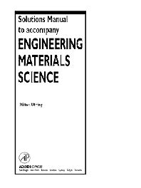 Solutions manual to accompany engineering materials science. - Quevedo en la cuna y la sepultura.