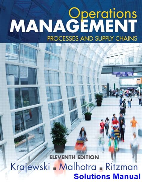 Solutions manual to krajewski operations management. - Management control systems anthony govindarajan solution manual.