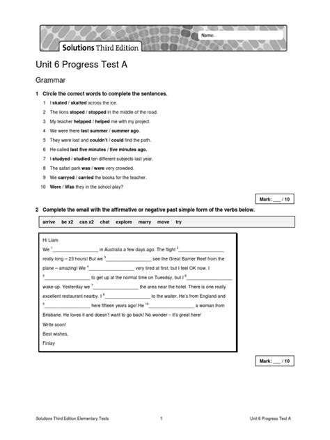 Solutions third edition unit 6 progress test a answers. .  <a href=https://jun-ravil....