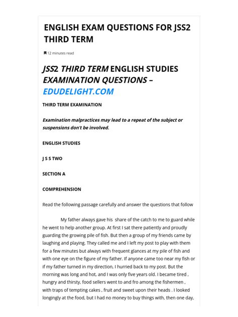 Solutions to emergency situations jss2 third term.  Revision Week 12.  T...