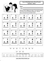 Solve, Then Decode Arithmetic Worksheets Enchantedlearning
