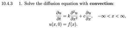 Solve convection diffusion equation matlab. The equation solver allows you to enter y...