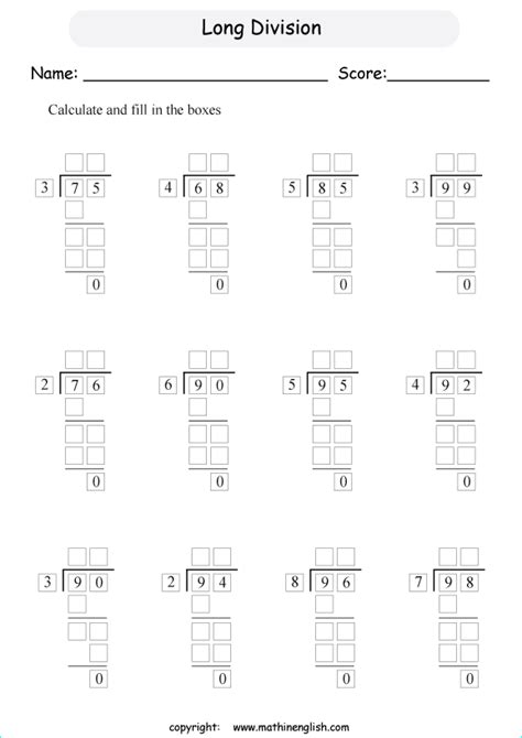 Solve the 2 digit long division problem and use your basic division
