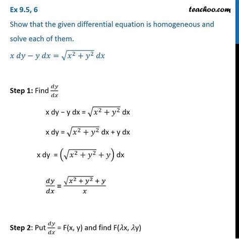 Solve the differential equation dy/dx calculator