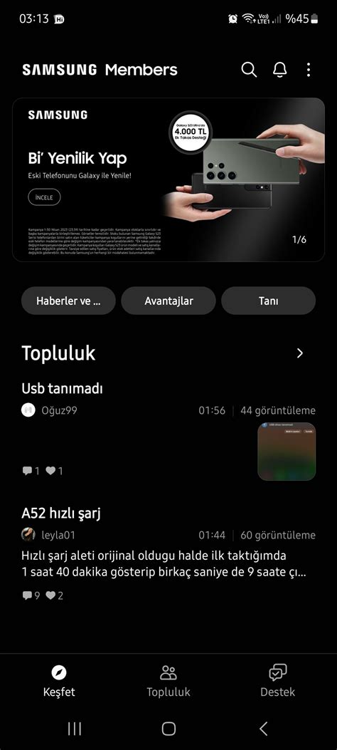 Solved: şebeke yok Samsung Members.