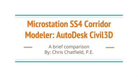 Solved: Civil 3D vs. Microstation/GeoPAK - Autodesk Community