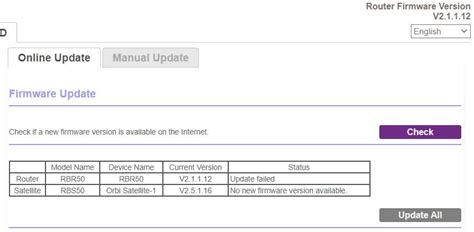 Solved: Firmware update on RBS50 fails - NETGEAR Communities