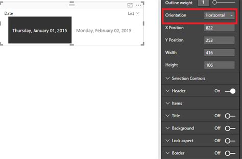 Solved: Horizontal slicer with DATES displaying as vertica ...