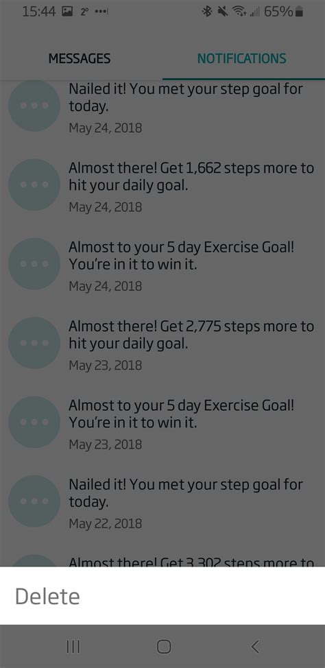 Solved: How do I delete old notifications? - Fitbit Community