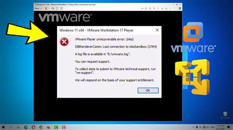 Solved: VMWare Workstation 15 Player unrecoverable error