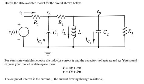 Solved 1. Derive the state variable form of the model when