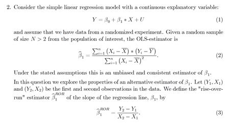 Solved 2 Show That Under The Linear Regression Model Wit Chegg Com