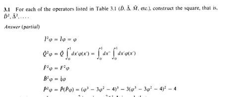 Solved 3 1 For Each Of The Operators Listed In Table 3 Chegg Com