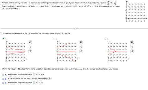 Solved A The Velocity Of An Object At Time T Is Given B Chegg Com