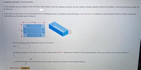 Solved A graphing calculator is recommended. In this problem