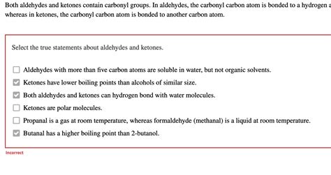 Solved Aldehydes and ketones both contain a carbonyl group,