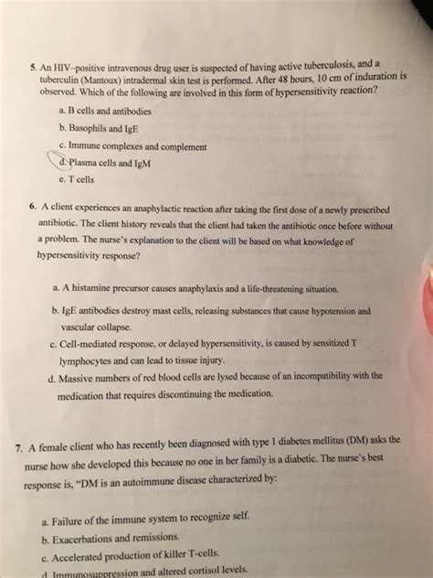 Solved An HIV positive intravenous drag user is suspected of