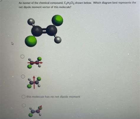 Solved An isomer of the chemical compound, C2H2Cl2 shown