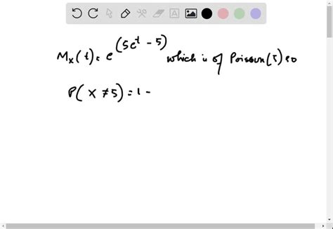 Solved Calculate Moment Generating Function For Poisson(9...