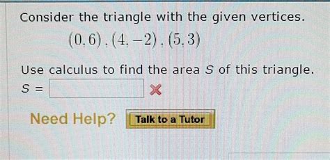 Solved Consider the triangle with vertices Chegg.com