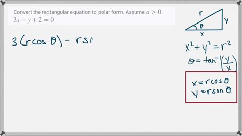 Solved Convert the polar equation to rectangular form and