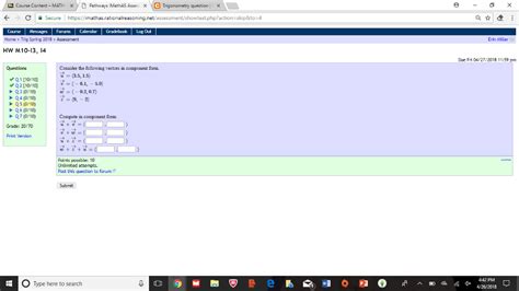 Solved Course Content MATH Pathways IMathAS AssesC