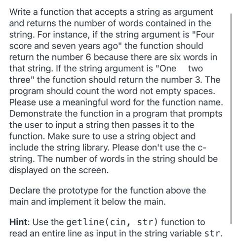 Solved Create Function Accepts Arguments String Number Function Return String Letter Returned Str Q