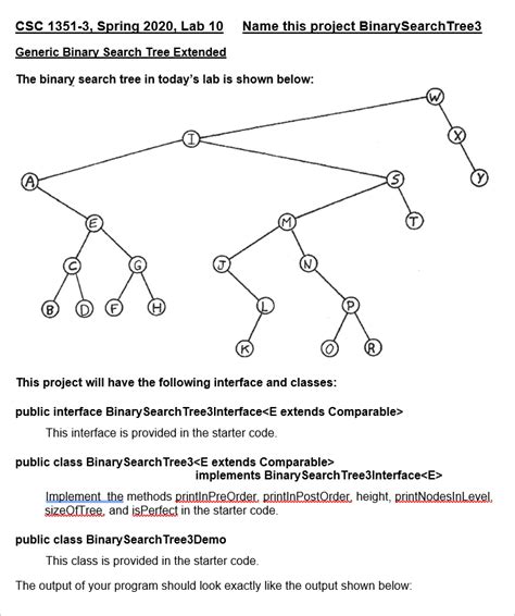 Solved Csc 1351 3 Spring 2020 Lab 10 Name This Project Chegg Com
