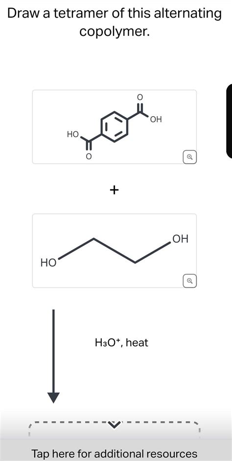 Solved Draw a tetramer of this alternating copolymer. Q +