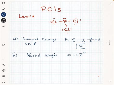 Solved Draw the Lewis Dot Structure for PCl3 and fill in the - Chegg