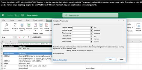 Solved Enter a formula in cell B3 using the VLOOKUP function