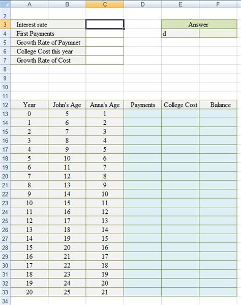 Solved Excel Time Value of Money Please use the format