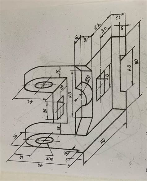 Solved Exercises. Draw three views of the following Chegg.com