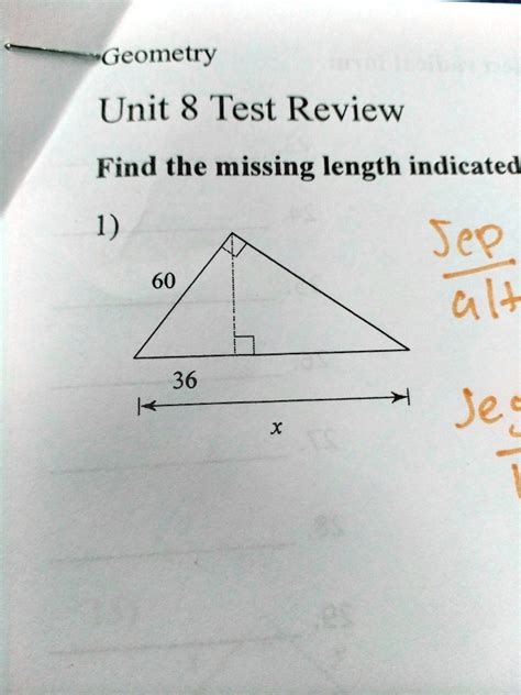 Solved Find The Missing Length Indicated. Leave Your Answ...