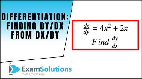 Solved Find dy/dx by implicit differentiation. a. Find dy/dx