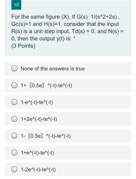 Solved For The Following Block Diagram In Figure X Answer Chegg Com