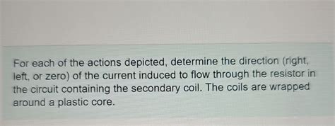 Solved For each of the actions depicted, determine the - Chegg