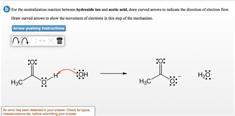 Solved For the neutralization reaction between hydroxide ion