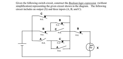Solved Given The Following Switch Circuit Construct The Chegg Com