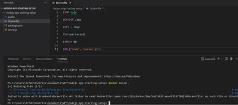 Solved Help with an error building a Docker image failed to read