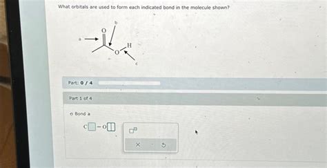 Solved Identify the orbitals that are used to form each