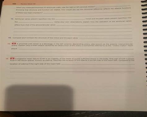 Solved Instructors may assign a pc of the Review Sheet