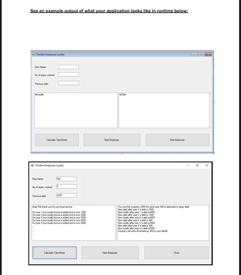 Solved Intro to .NET programming Design a form for the - Chegg