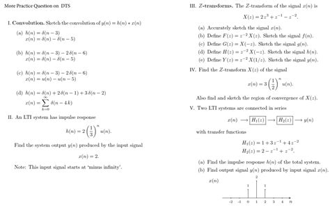 Solved More Practice Question On Dts Iii Z Transforms T Chegg Com