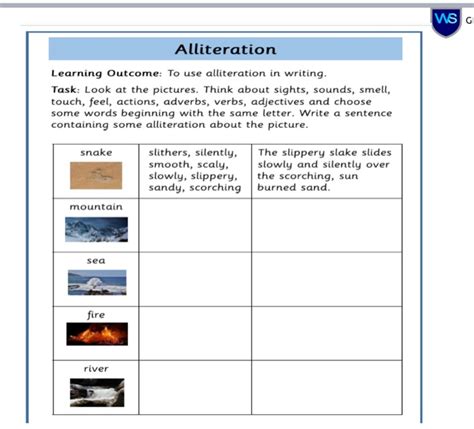 Solved Name: Date: Completing Alliteration Worksheet - Chegg