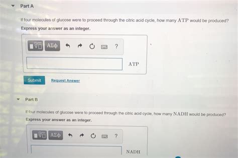 Solved Part A If four molecules of glucose were to proceed - Chegg