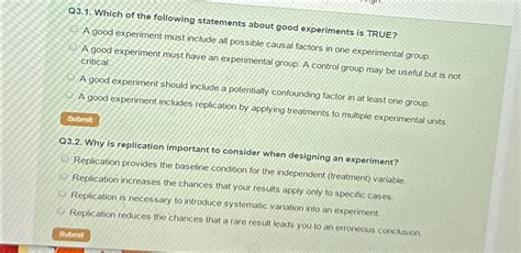 Solved Q3.1. Which Of The Following Statements About Good...