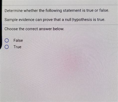 Solved Question 9 If the null hypothesis is true in an - Chegg