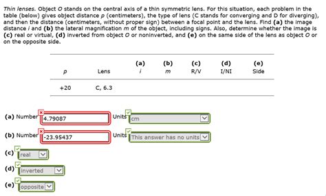 Solved Thin lenses. Object O stands on the central axis of a - Chegg