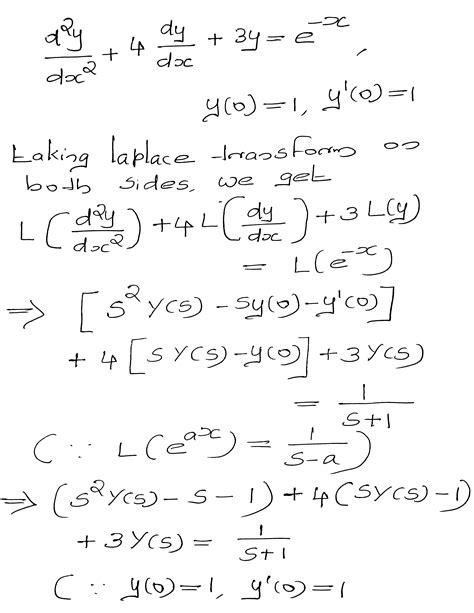 Solved Use Laplace Transforms To Solve The Initial Value